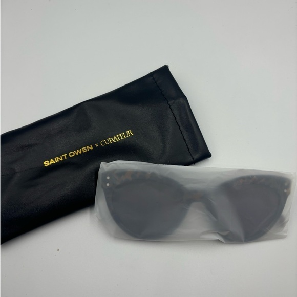 SAINT OWEN X CURATEUR WYLDE Tortoise Shell Sunglasses - NWT - Picture 2 of 3